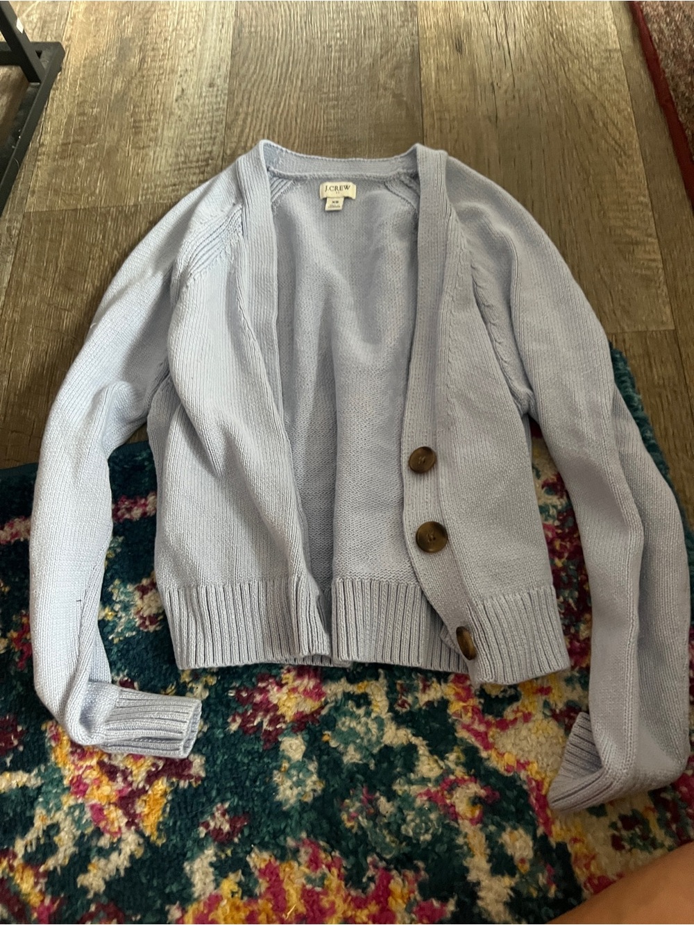 J crew xS blue cardigan